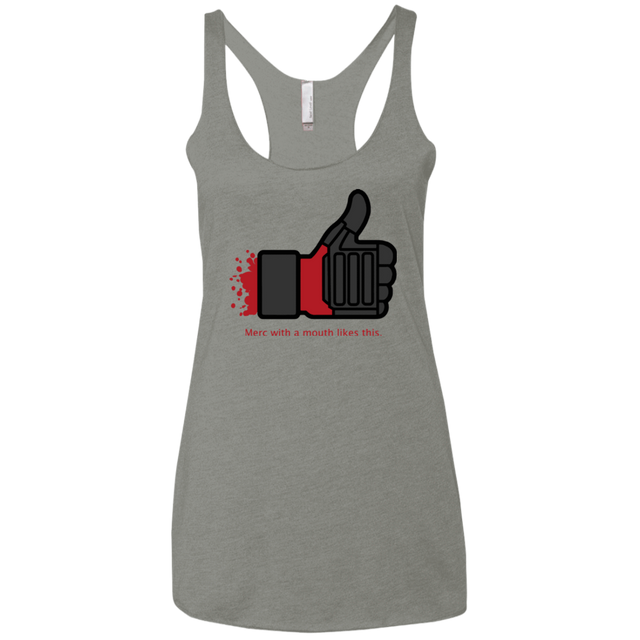 T-Shirts Venetian Grey / X-Small Like Merc Women's Triblend Racerback Tank