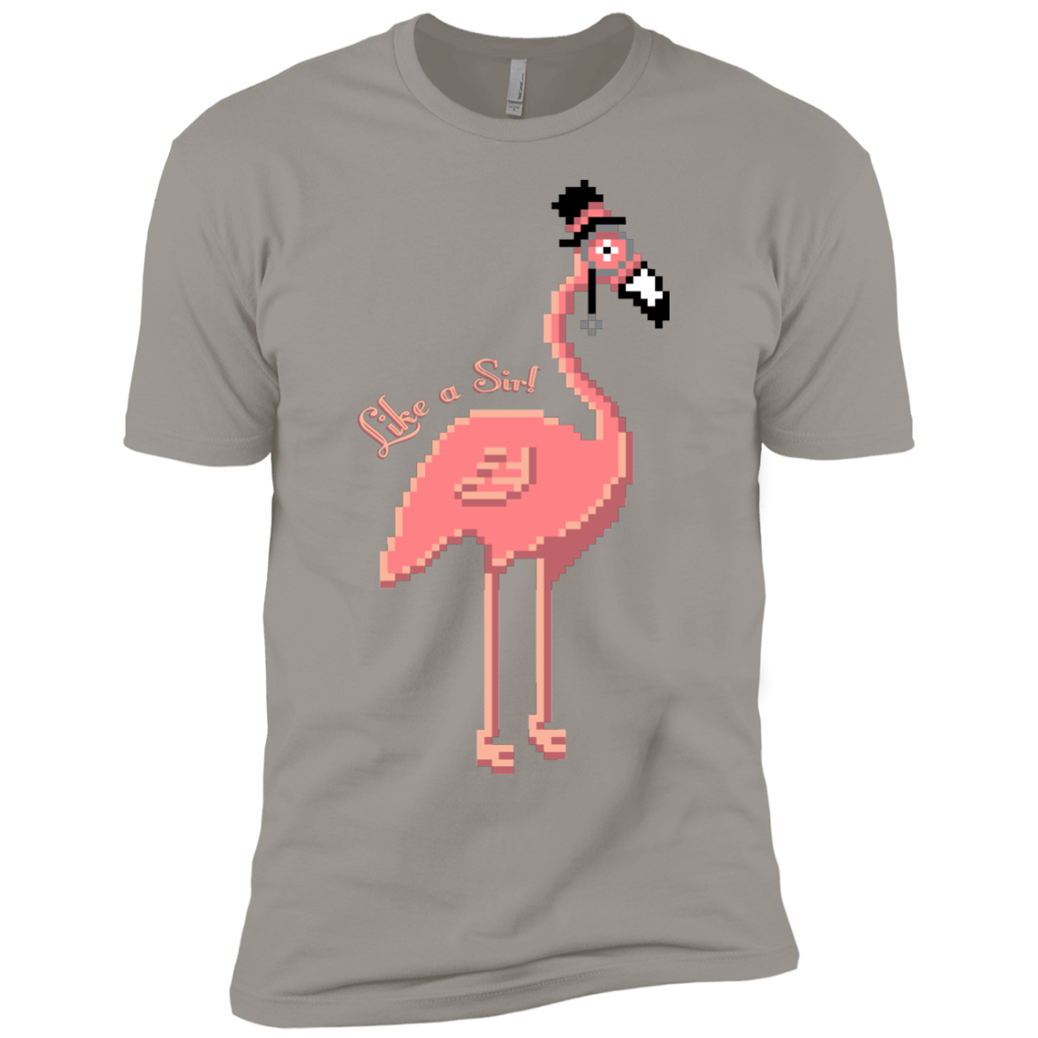 T-Shirts Light Grey / YXS LikeASir Flamingo Boys Premium T-Shirt