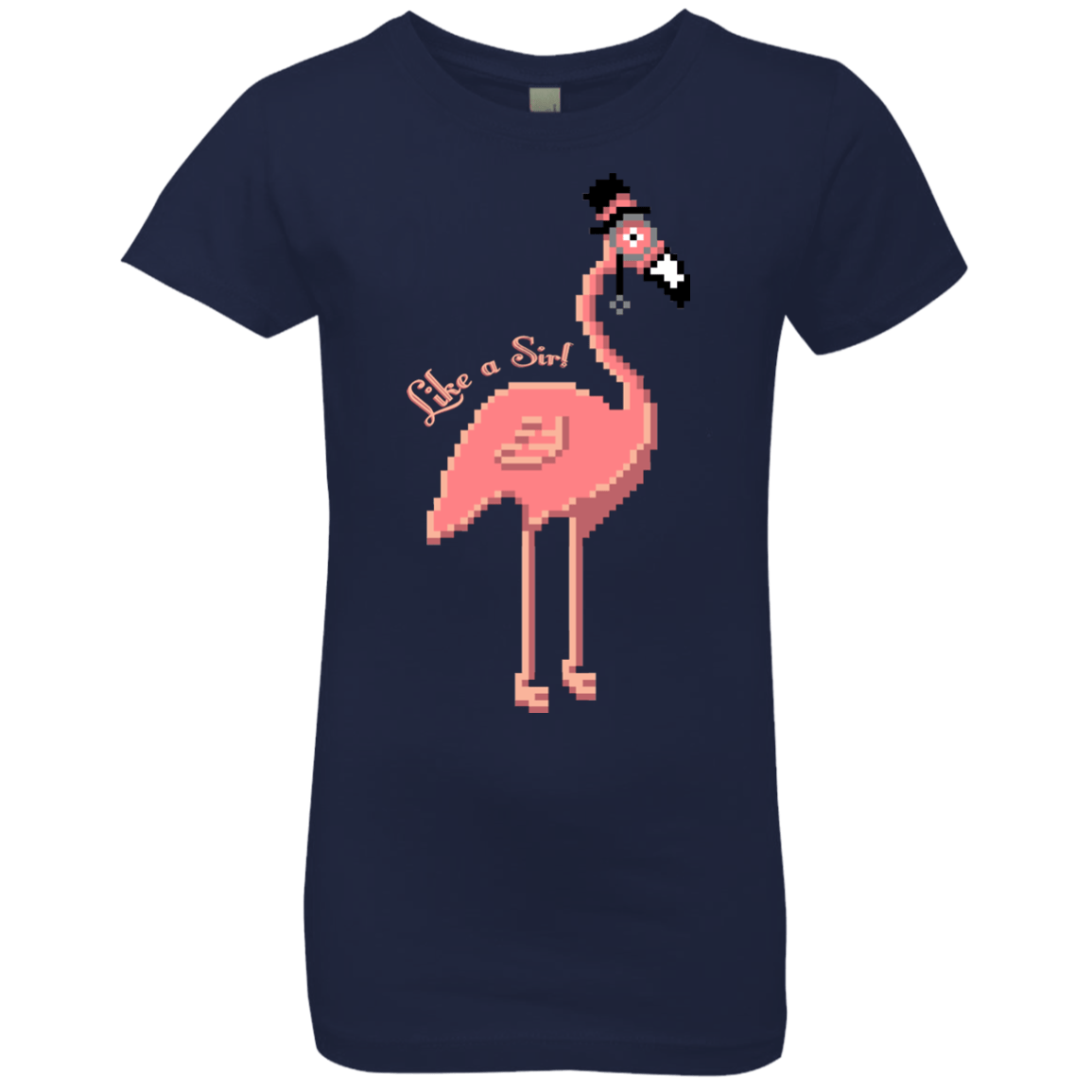 T-Shirts Midnight Navy / YXS LikeASir Flamingo Girls Premium T-Shirt