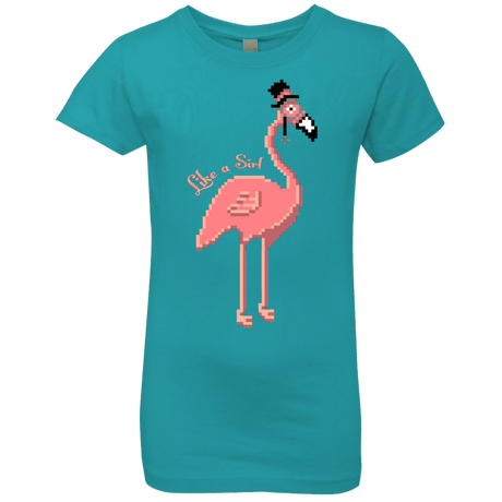 T-Shirts Tahiti Blue / YXS LikeASir Flamingo Girls Premium T-Shirt