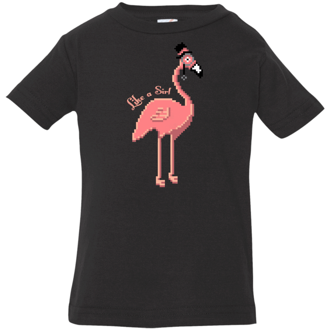 T-Shirts Black / 6 Months LikeASir Flamingo Infant Premium T-Shirt