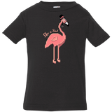 T-Shirts Black / 6 Months LikeASir Flamingo Infant Premium T-Shirt