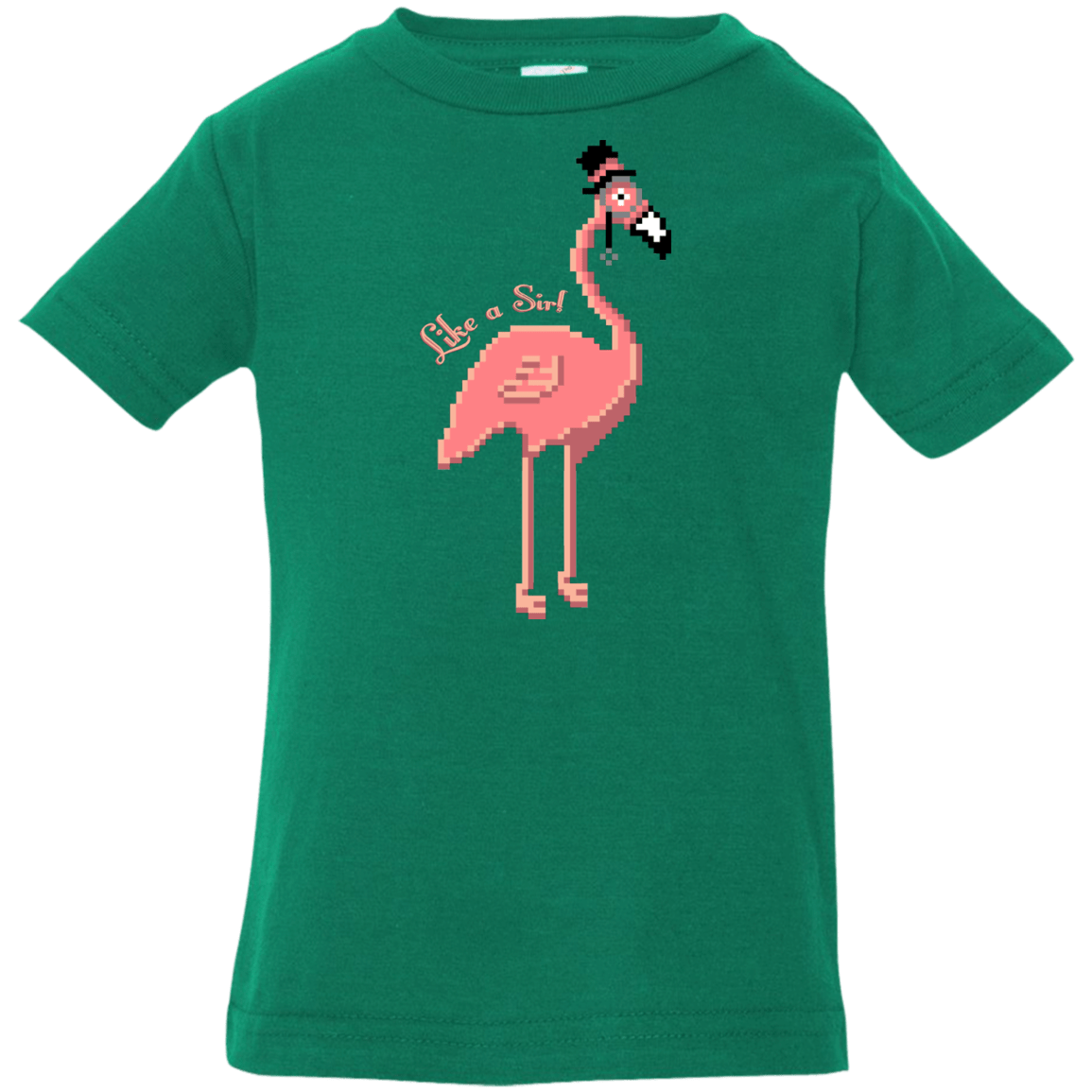 T-Shirts Kelly / 6 Months LikeASir Flamingo Infant Premium T-Shirt