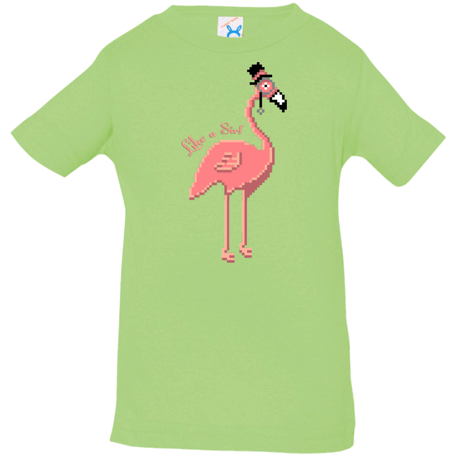 T-Shirts Key Lime / 6 Months LikeASir Flamingo Infant Premium T-Shirt