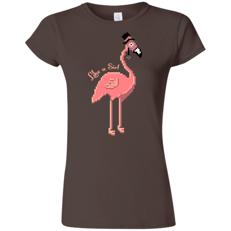 T-Shirts Dark Chocolate / S LikeASir Flamingo Junior Slimmer-Fit T-Shirt