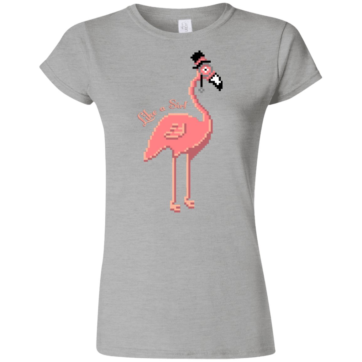 T-Shirts Sport Grey / S LikeASir Flamingo Junior Slimmer-Fit T-Shirt