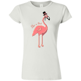 T-Shirts White / S LikeASir Flamingo Junior Slimmer-Fit T-Shirt