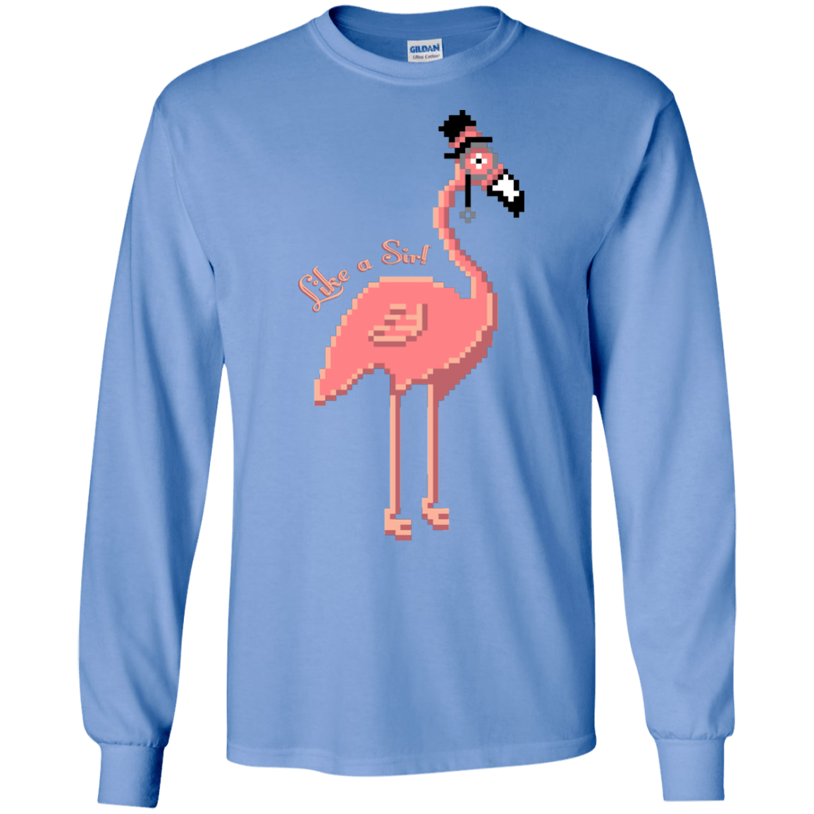 T-Shirts Carolina Blue / S LikeASir Flamingo Men's Long Sleeve T-Shirt