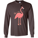 T-Shirts Dark Chocolate / S LikeASir Flamingo Men's Long Sleeve T-Shirt