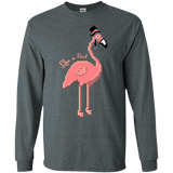 T-Shirts Dark Heather / S LikeASir Flamingo Men's Long Sleeve T-Shirt