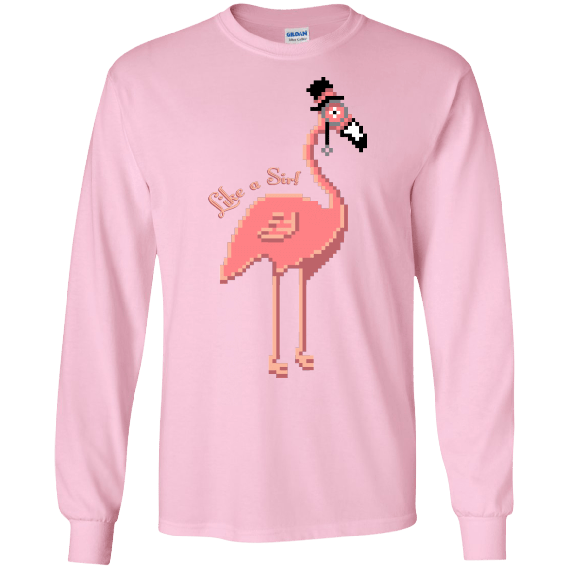 T-Shirts Light Pink / S LikeASir Flamingo Men's Long Sleeve T-Shirt