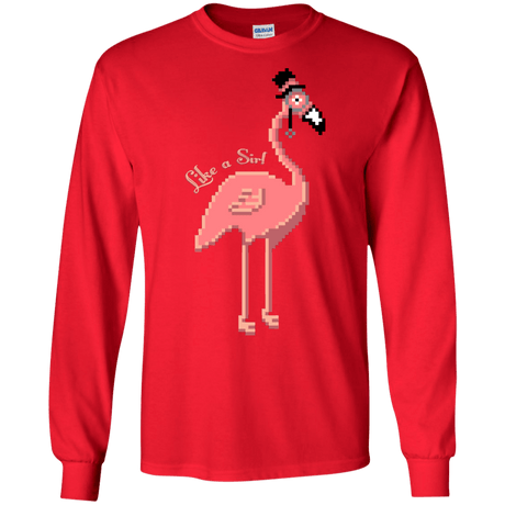 T-Shirts Red / S LikeASir Flamingo Men's Long Sleeve T-Shirt