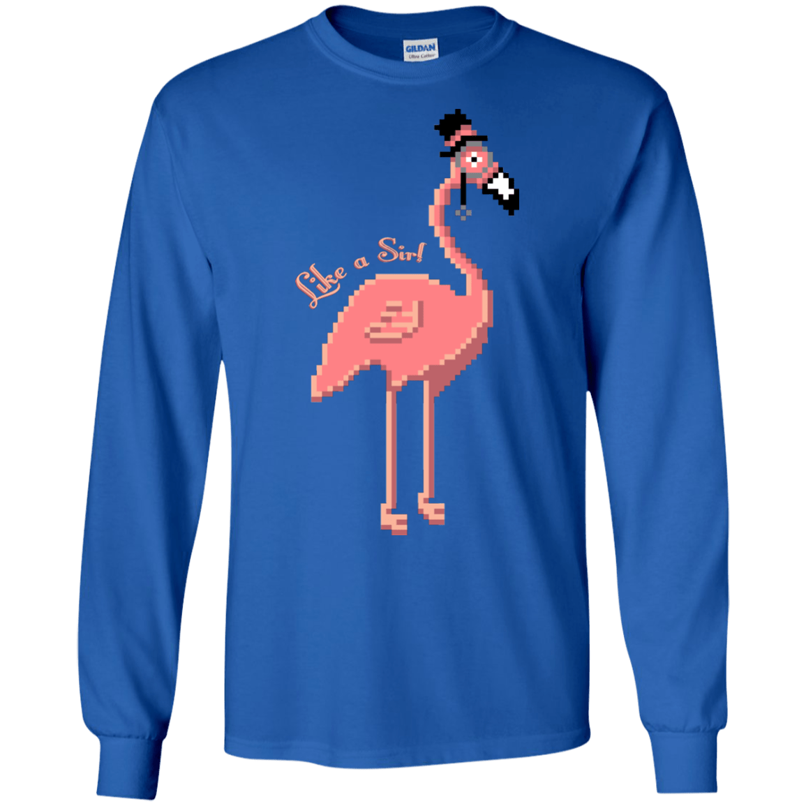 T-Shirts Royal / S LikeASir Flamingo Men's Long Sleeve T-Shirt