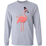 T-Shirts Sport Grey / S LikeASir Flamingo Men's Long Sleeve T-Shirt