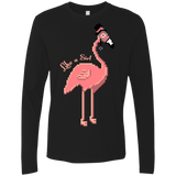 T-Shirts Black / S LikeASir Flamingo Men's Premium Long Sleeve