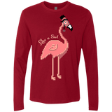 T-Shirts Cardinal / S LikeASir Flamingo Men's Premium Long Sleeve