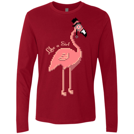 T-Shirts Cardinal / S LikeASir Flamingo Men's Premium Long Sleeve