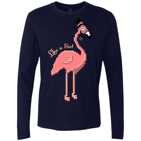 T-Shirts Midnight Navy / S LikeASir Flamingo Men's Premium Long Sleeve