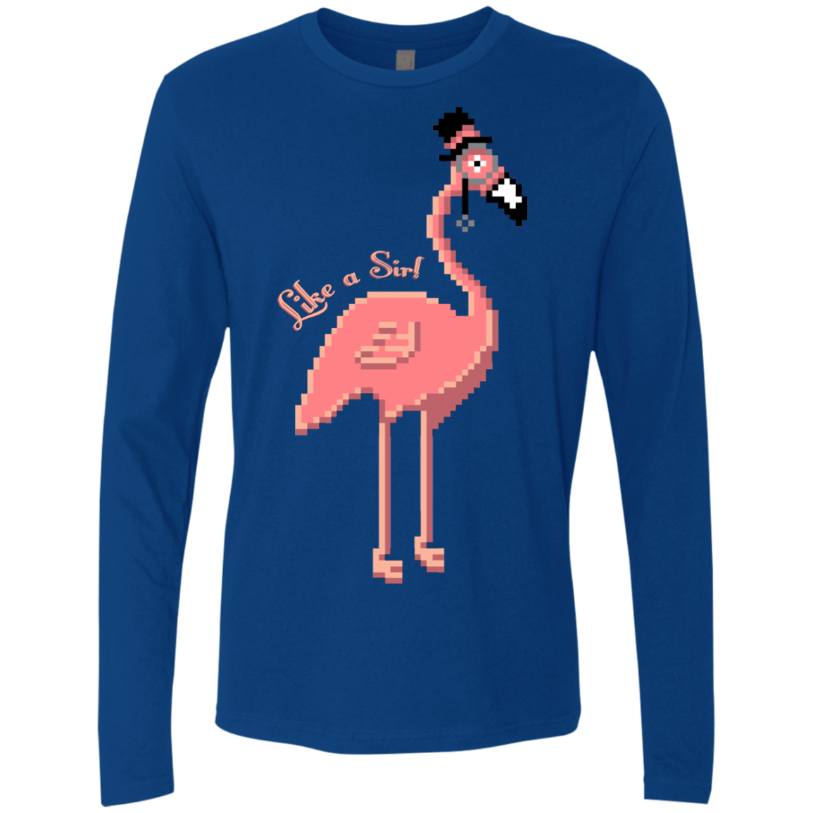 T-Shirts Royal / S LikeASir Flamingo Men's Premium Long Sleeve