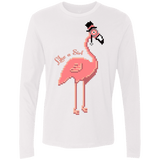 T-Shirts White / S LikeASir Flamingo Men's Premium Long Sleeve