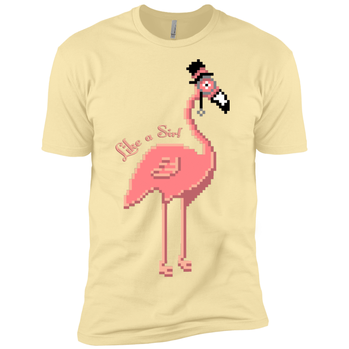 T-Shirts Banana Cream / X-Small LikeASir Flamingo Men's Premium T-Shirt