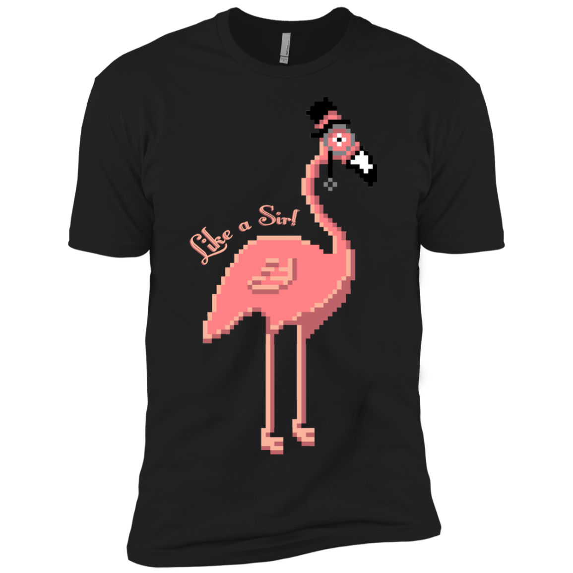 T-Shirts Black / X-Small LikeASir Flamingo Men's Premium T-Shirt