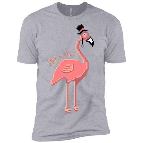 T-Shirts Heather Grey / X-Small LikeASir Flamingo Men's Premium T-Shirt