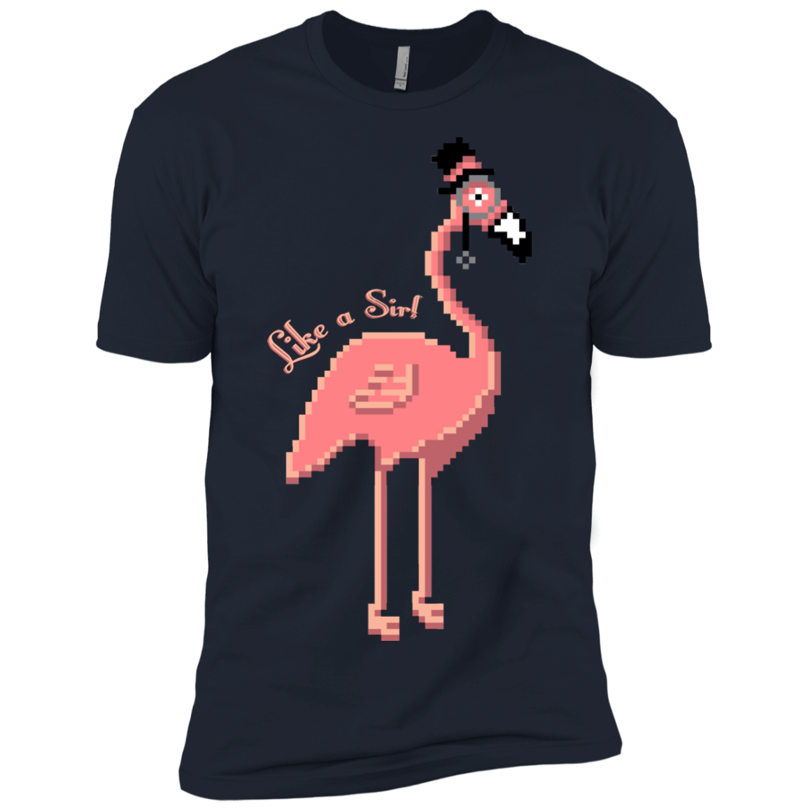 T-Shirts Midnight Navy / X-Small LikeASir Flamingo Men's Premium T-Shirt