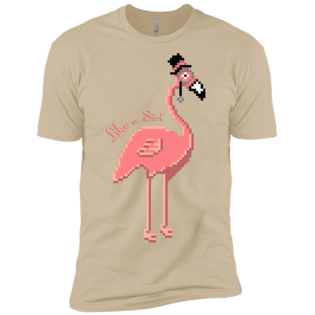 T-Shirts Sand / X-Small LikeASir Flamingo Men's Premium T-Shirt