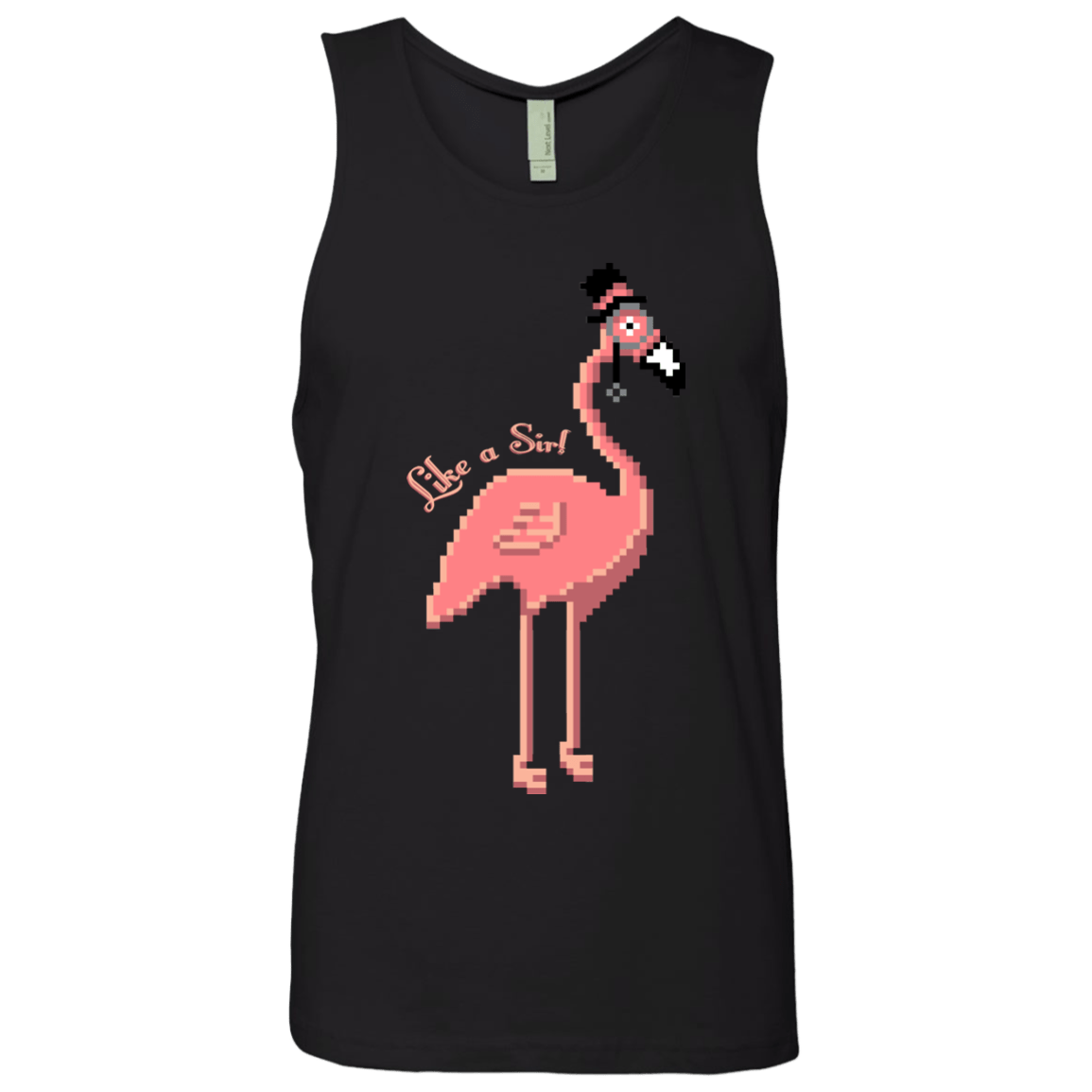 T-Shirts Black / S LikeASir Flamingo Men's Premium Tank Top