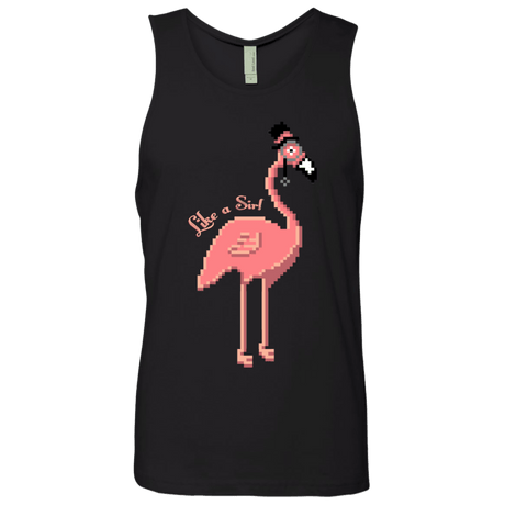 T-Shirts Black / S LikeASir Flamingo Men's Premium Tank Top