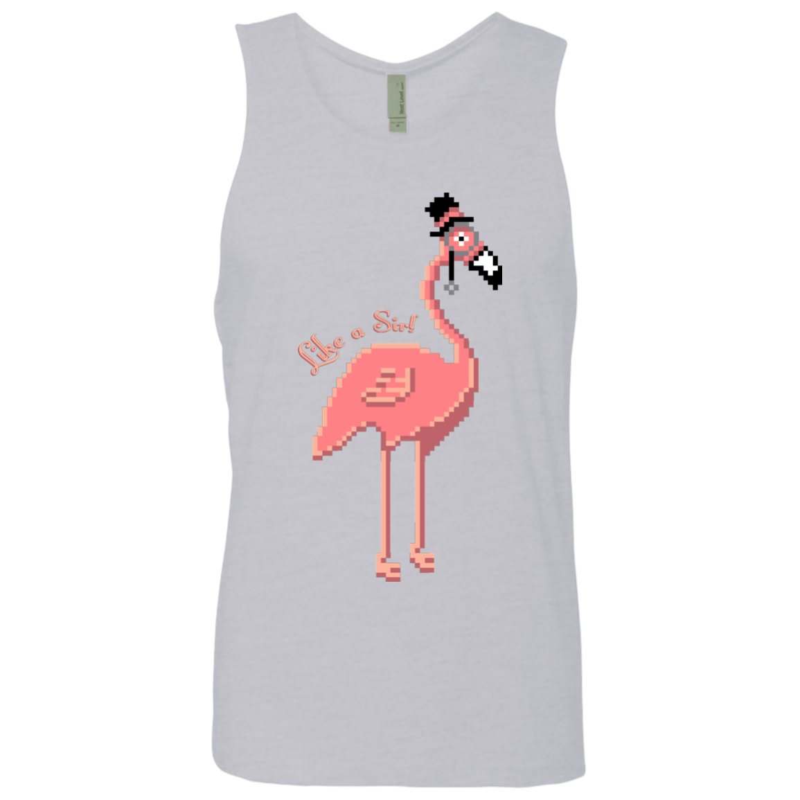 T-Shirts Heather Grey / S LikeASir Flamingo Men's Premium Tank Top