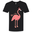 T-Shirts Black / X-Small LikeASir Flamingo Men's Premium V-Neck