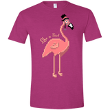 T-Shirts Antique Heliconia / S LikeASir Flamingo Men's Semi-Fitted Softstyle