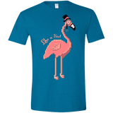 T-Shirts Antique Sapphire / S LikeASir Flamingo Men's Semi-Fitted Softstyle