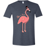 T-Shirts Heather Navy / S LikeASir Flamingo Men's Semi-Fitted Softstyle