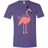 T-Shirts Heather Purple / S LikeASir Flamingo Men's Semi-Fitted Softstyle