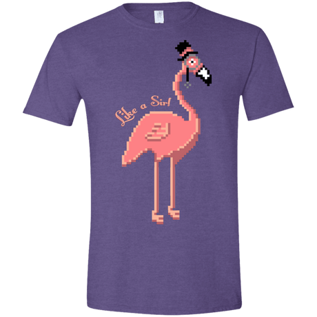 T-Shirts Heather Purple / S LikeASir Flamingo Men's Semi-Fitted Softstyle