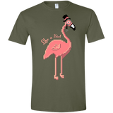 T-Shirts Military Green / S LikeASir Flamingo Men's Semi-Fitted Softstyle