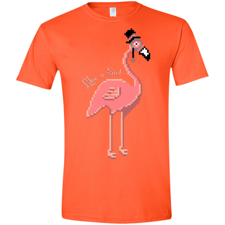 T-Shirts Orange / S LikeASir Flamingo Men's Semi-Fitted Softstyle