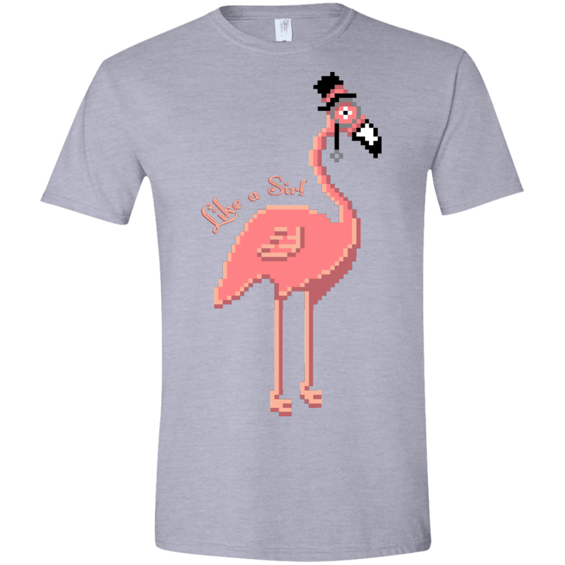 T-Shirts Sport Grey / X-Small LikeASir Flamingo Men's Semi-Fitted Softstyle