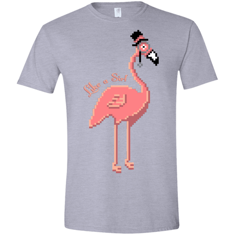 T-Shirts Sport Grey / X-Small LikeASir Flamingo Men's Semi-Fitted Softstyle