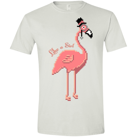 T-Shirts White / X-Small LikeASir Flamingo Men's Semi-Fitted Softstyle