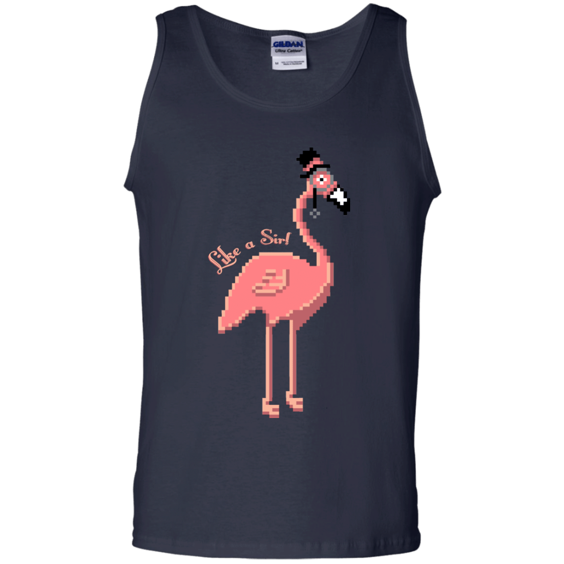 T-Shirts Navy / S LikeASir Flamingo Men's Tank Top