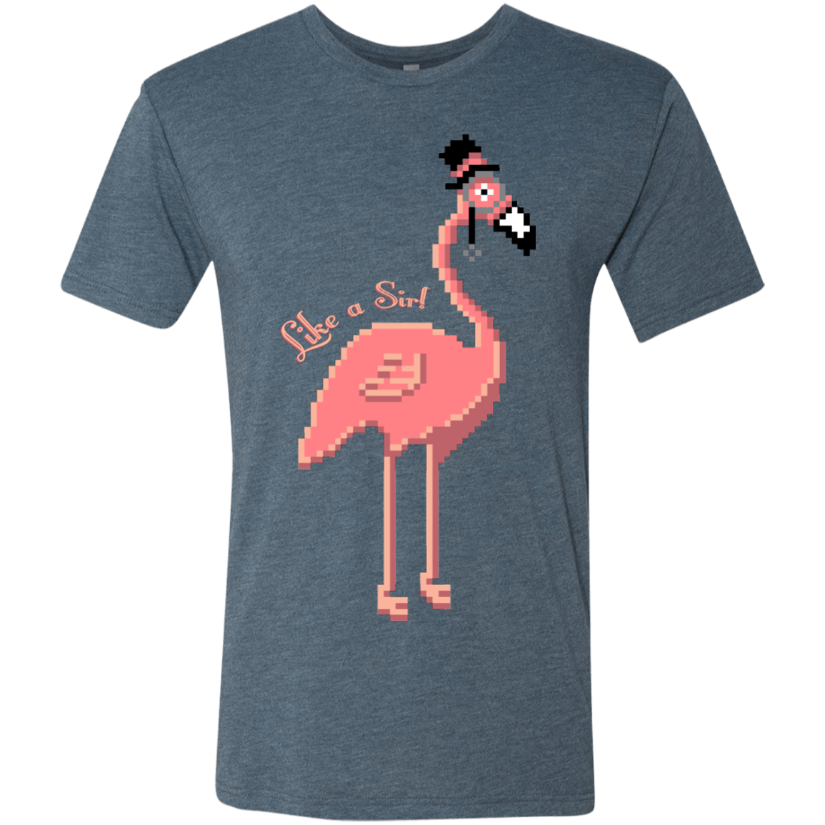 T-Shirts Indigo / S LikeASir Flamingo Men's Triblend T-Shirt