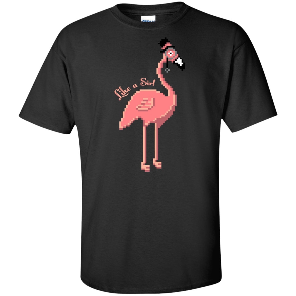 T-Shirts Black / XLT LikeASir Flamingo Tall T-Shirt