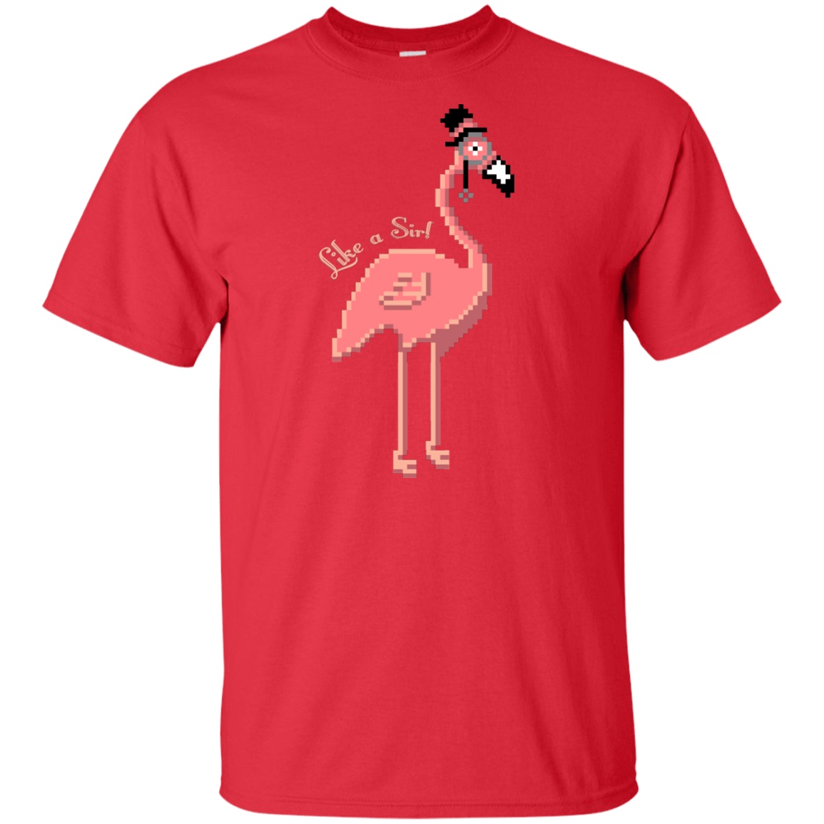 T-Shirts Red / XLT LikeASir Flamingo Tall T-Shirt
