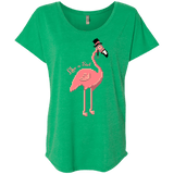 T-Shirts Envy / X-Small LikeASir Flamingo Triblend Dolman Sleeve