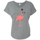 T-Shirts Premium Heather / X-Small LikeASir Flamingo Triblend Dolman Sleeve