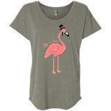 T-Shirts Venetian Grey / X-Small LikeASir Flamingo Triblend Dolman Sleeve